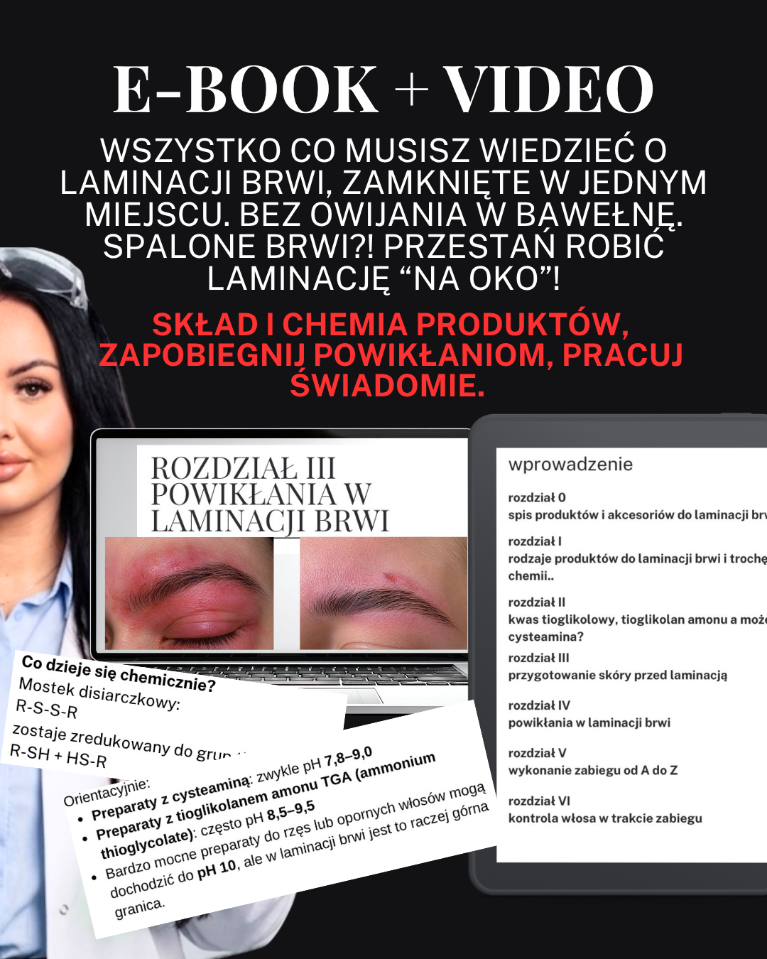E-BOOK LAMINACJA BRWI: METODA INSTRUKTORA + VIDEO Z WYKONANIA ZABIEGU